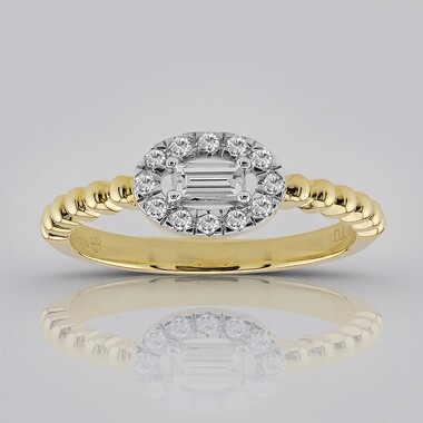 Anillo en oro con Diamante SI1 (G) (Annette)
