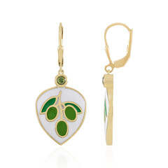 Peridot-Silberohrringe