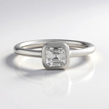 Zilveren ring met een zirkoon