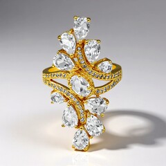 Bague en argent et Topaze blanche