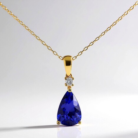 Collana in oro con Tanzanite AAA (CIRARI)