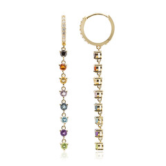 Garnet Silver Earrings