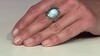 Zilveren ring met een larimar (MONOSONO COLLECTION)