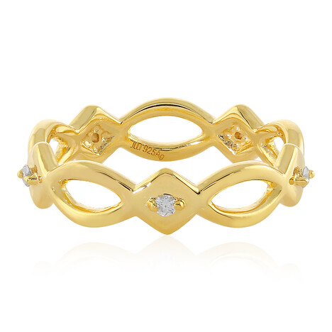 Anello in argento con Diamante I2 (H)