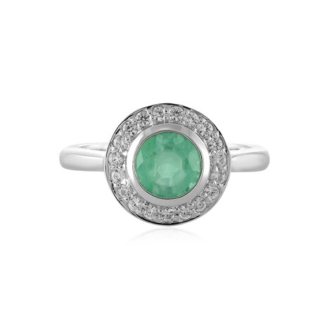 Anello in argento con Smeraldo Russo