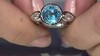 Anillo en plata con Topacio de Marambaia