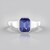 Anello in oro con Tanzanite AAA