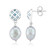 Orecchini in argento con Perla d'Acqua Dolce Argentata (TPC)