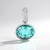 Ciondolo in argento con Quarzo color paraiba (MONOSONO COLLECTION)