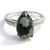 Anello in argento con Ossidiana Fiocco di Neve