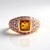 Anello in argento con Citrino Madeira (KM by Juwelo)