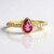 Anello in argento con Topazio Rosa