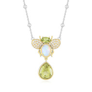Collar en plata con Cuarzo del Ouro Verde (Dallas Prince Designs)