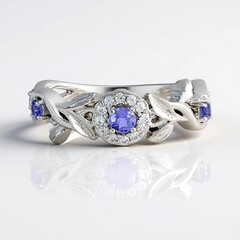 Bague en argent et Tanzanite