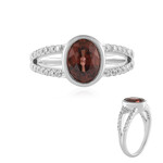 Anillo en plata con Zircón rosado