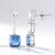 Boucles d'oreilles en argent et Fluorite à couleur changeante