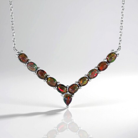 Collana in argento con Opale Mezezo