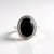 Anello in argento con Onice Nero