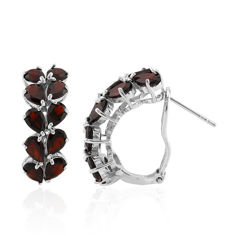 Pendientes en plata con Granate