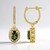 Orecchini in argento con Moldavite