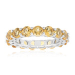 Anillo en plata con Citrino