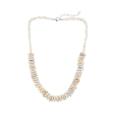 Keshi pearl Silver Necklace (TPC)
