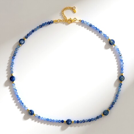 Collana in argento con Cianite del Nepal
