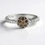 Anello in argento con Diamante Champagne I2 (Ornaments by de Melo)