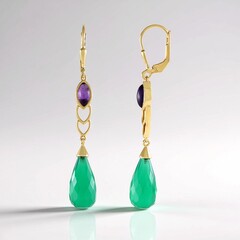 Orecchini in argento con Agata (KM by Juwelo)
