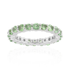 Bague en argent et Tsavorite de Tanzanie