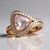 Anello in oro con Berillo Rosa non riscaldato