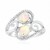 9K Brazilian White Opal Gold Ring