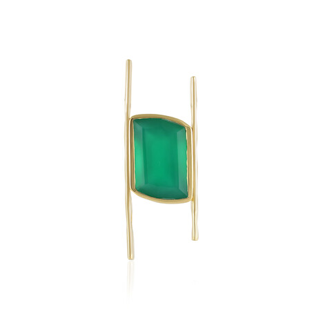 Green Onyx Silver Pendant (MONOSONO COLLECTION)
