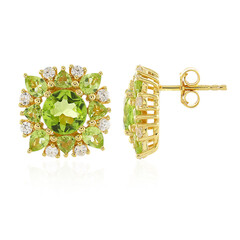 Peridot-Silberohrringe