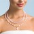 Collana in argento con Quarzo Rosa (Riya)