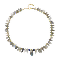 Collana in argento con Labradorite (Riya)