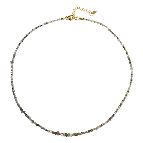 Fancy-Diamant-Silberhalskette