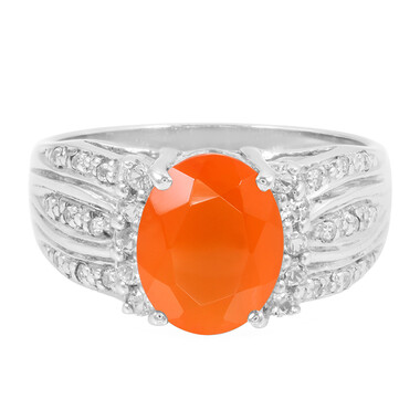 Carnelian Silver Ring
