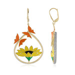 Boucles d'oreilles en argent et Zircon