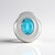 Ciondolo in argento con Topazio Blu Paraiba (MONOSONO COLLECTION)
