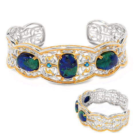 Azurite Silver Bangle (Gems en Vogue)