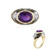 Amethyst Silver Ring (Adela Silber)