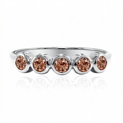 Anillo en oro con Diamante rosa de Francia de Argyle SI1