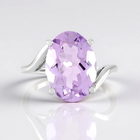 Anello in argento con Ametista Rose de France