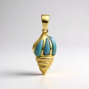 Ciondolo in argento con Larimar