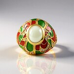 Anello in argento con Ametista Verde (Adela Silber)