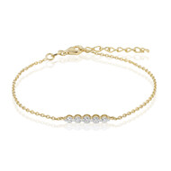 VS1 (G) Brillant-Silberarmband (Annette)