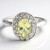 Anello in argento con Apatite Lemon