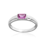 Anillo en oro con Zafiro Padparadscha (CUSTODANA)