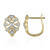 SI1 (G) Brillant-Goldohrringe (Annette)